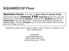 Gluten Free Flour Blend 1:1 1.25 LB Bag