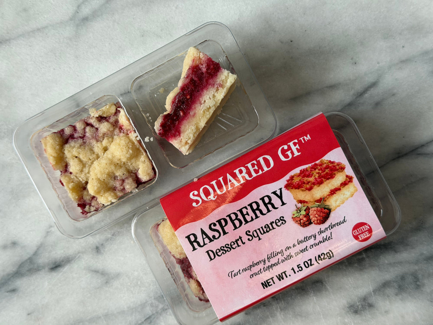 Raspberry Crumble Squares